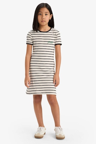 DeFacto Kız Çocuk Bisiklet Yaka Fitilli Kaşkorse Kısa Kollu Çizgili Yazlık Elbise E3830A825SMBK81