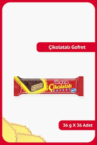 Ülker Çikolatalı Gofret 36 G 36 Adet-14 Ülker Çikolatalı Gofret 36 G 36 Adet-14