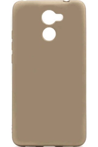 Huawei Y7 Prime Kılıf Zore Premier Silikon Kapak Gold