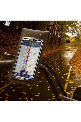 Motosiklet Bisiklet 360 Döndürülebilir Su Geçirmez Telefon Kılıfı Telefon Tutucu 4 -7.2 İnç Renkli