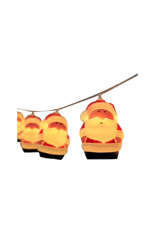 Kıyafetli Noel Baba Pilli Led Işıkl, Yılbaşı Cadılar Bayramı Parti Işıkları, Yılbağı Ağacı Süs Sarı