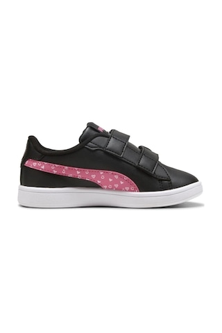 Puma Smash 3.0 Hearty Inf Bebek Spor Ayakkabı Siyah Pembe Siyah - Pembe