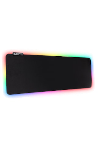 Rgb 13 Değişen Ledli Düz Siyah 80x30 Cm Gaming Oyuncu Su Geçirmez Mousepad Işıklı Mouse Pad Siyah