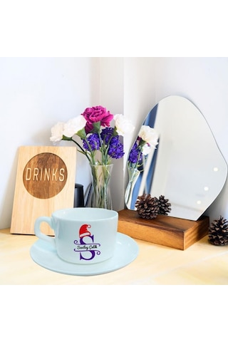 Kişiye Özel Yeniyıl Temalı 2'li Set Baskılı Fincan Hk2425
