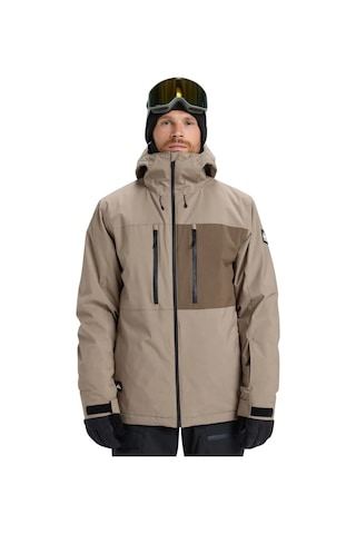 Quiksilver Quıksılver Sycamore Solıd 20k Jk Erkek Fallen Rock - Solid Snowboard Ceketi Eqytj03502-tzc0 Camel