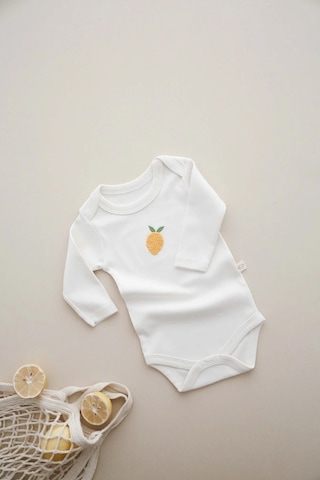 Ohlalakoala Limon Nakışlı Uzun Kollu Body Krem