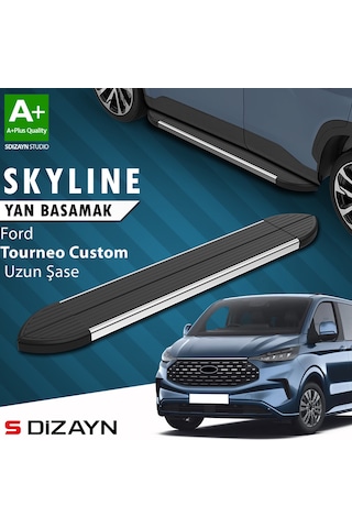 S-dizayn Ford Tourneo Custom 2 Skyline Krom Yan Basamak 263 Cm 2023 Üzeri A+ Kalite