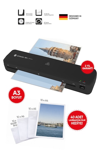 330 L A3 Laminasyon Makinesi Ve 40 Adet Laminasyon Filmi