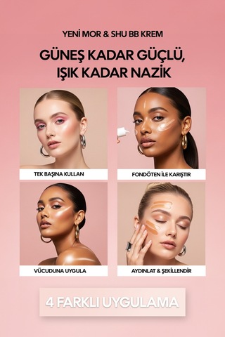 Bb Krem Spf 50+ Mor & Shu Bej