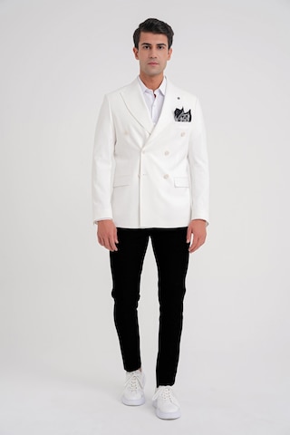 C 646 Ceket Slim Ekru Casual Ekru