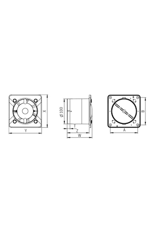 Bosch F1700 WS 100 Sessiz Duvar Tipi Aksiyal Fan