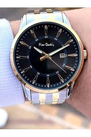 Pierre Cardin Çelik Kordon Takvimli Özel Kadran 3 Atm Suya Dayanıklı Erkek Kol Saati Epc.800211.f105