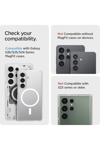 Magsafe & Magnet Destekli Cüzdan Ultra Hybrid Mag Fit 3 Kartlık Şeffaf - Afa09206 Spigen Tr li