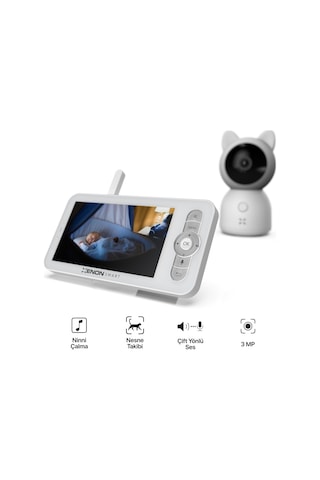 Xenon Smart Dijital Monitörlü 5" LCD Akıllı Bebek Kamerası
