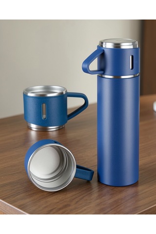 Termos Seti 500 Ml Basınçlı Taşınabilir Günlük Kullanım Çok Renkli