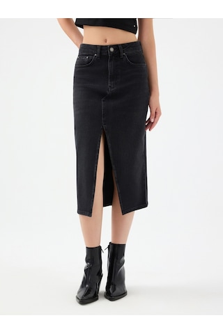 Slim Fit Kadın Etek Çok Renkli
