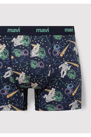 Mavi - Baskılı Lacivert Boxer 0910741-70695
