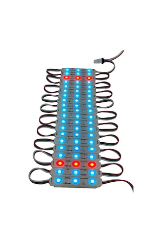 Samsung Rgb Led 3'lü Modül Ws2811 Bireysel Adreslenebilir Işık 5050 Smd Dc 12v Su Geçirmez Ip65 Mağaza Pencere Vitrin Yapışkanlı RGB