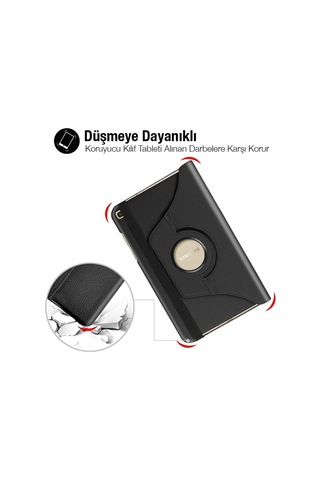Sm Galaxy Uyumlu Tab A 10.0 P580-p585 360 Derece Döner Standlı Kılıf- 5775 Tablet Kılıfı
