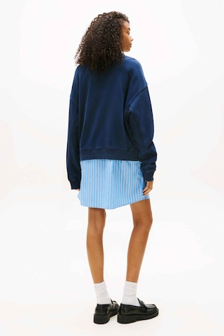 Tommy Jeans Kadın Sweatshirt-dw0dw21202 Mavi