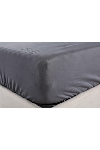 Doqu Home Colourful Fitted Çarşaf Tek Kişilik - Antrasit
