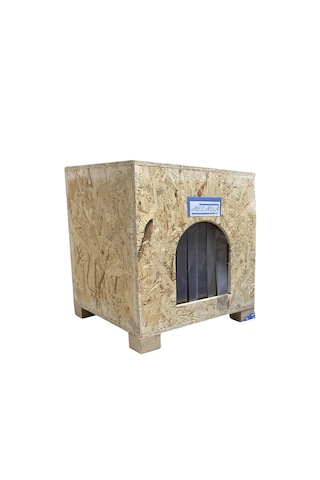 Reyo Kedi Evi Dış Ortam Uygun Ahşap Osb Minderli 40 x 37 x 34 CM CAT47M