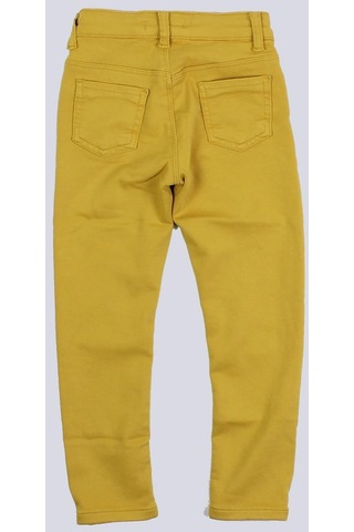 Escabel Kız Çocuk Slim Fit Örme Pantolon Sarı