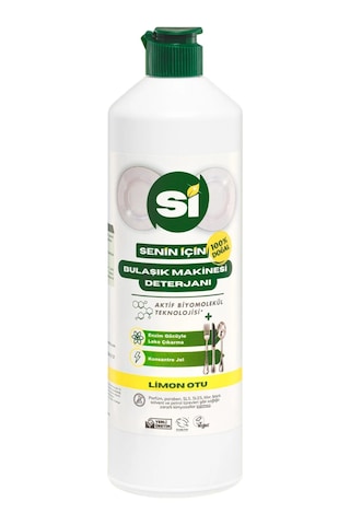 Si Senin İçin %100 Doğal Bulaşık Makinesi Deterjanı Limon Otu Yağlı 750 Ml.