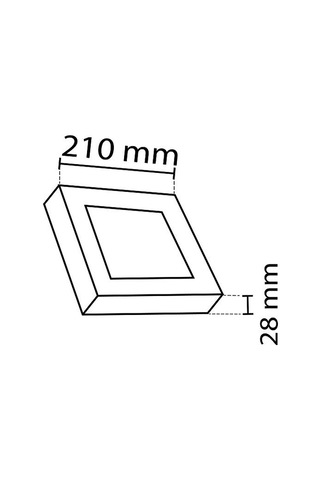 Noas 18w Sıva Üstü Kare Beyaz Kasa Led Panel Yl15-1800, Yl15-1801 Beyaz