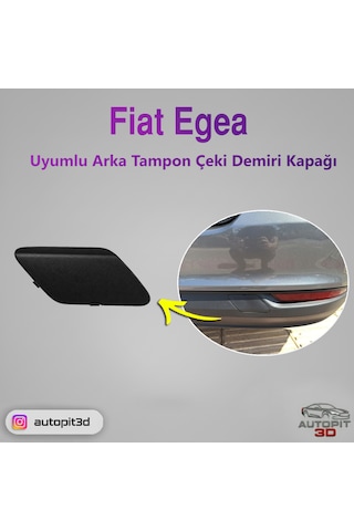 Fiat Egea Uyumlu Arka Tampon Çeki Demiri Kapağı