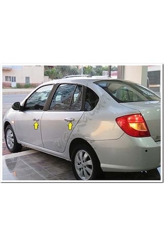 Db Chrome Renault Clio Symbol Kapı Kolu Nikelajı 2009-2012 4 Kapı