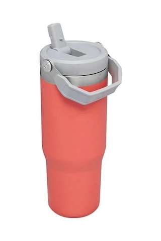 Stanley The Iceflow Flip Straw Pipetli Termos Bardak 0.89 Lt Açık Mercan