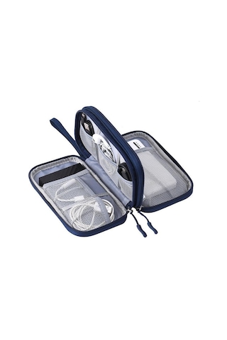 Reedark Dijital Aksesuar Koruma Çantası - Tek Katlı Pembe, Usb, Powerbank, Kulaklık Ve Veri Kabloları İçin Toz Koruyucu Depolama Çözümü