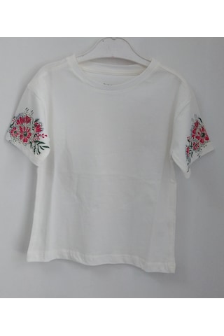 Divonette Kolları Taş Baskılı Kız Çocuk Body 5-8 Yaş Ekru Divonette Kolları Taş Baskılı Kız Çocuk Body 5-8 Yaş Ekru