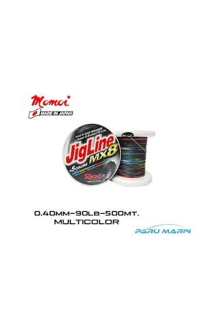 Momoi Jigline Mx8 0.40Mm 500Mt. Multicolor Ip Misina
