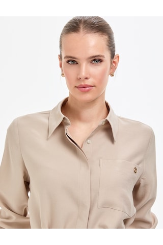 Pierre Cardin Kadın Vizon Elbise Dokuma 50318196-vr052 Vizon