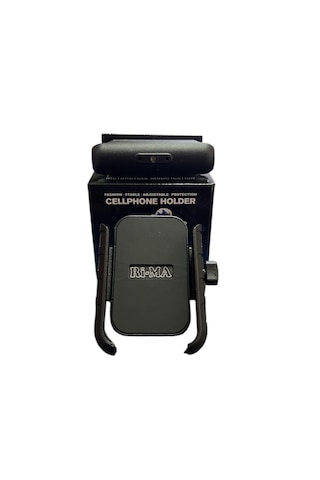 Motosiklet Telefon Tutucu Gidon Ve Ayna Bağlantılı Siyah