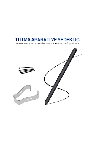 Samsung Galaxy S21 Ultra S Pen İle Uyumlu Dokunmatik Stylus Kalem Ve Yedek Uç