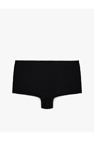 Koton Düz Kesim Şort Tankini Bikini Altı Siyah 6sak00007mm