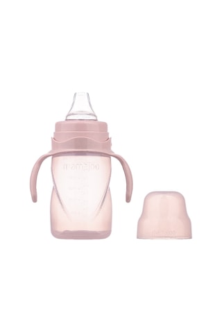 Mamajoo Kulplu Akıtmaz Eğitici Bardak Powder Pınk 270 ML & Anti- Pudra