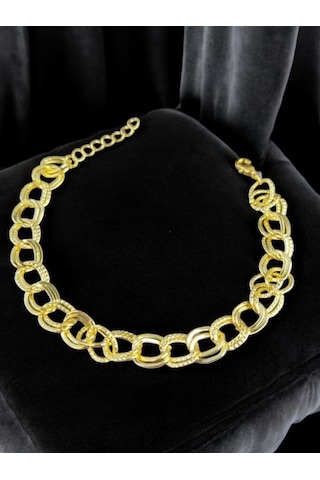 Feron Accessories Kadın Çelik Kolye Gold