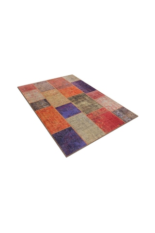 Piksel Halı Renkli Patchwork Desenli Dijital Baskı Halı Çok Renkli