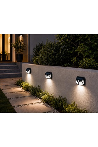 Orret Home Güneş Enerjili Solar Led Duvar Lambası, Hareket Sensör