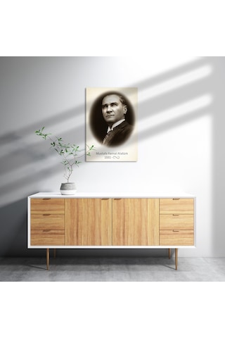 Cakasepetim Atatürk Sonsuzluk Ahşap Mdf Tablo