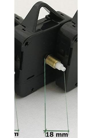 Akar Sessiz Saat Motoru 18 Mm Ve Mekanizması Set Siyah