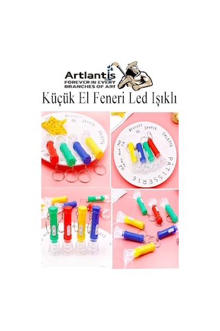 Küçük El Feneri Led Işıklı 10 Adet Anahtarlıklı Mini El Feneri İlk Yardım Feneri Deprem Feneri Karne Hediyesi