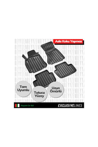 Reyyzen Renault Fluence Paspas + Bagaj Havuzu Set Siyah