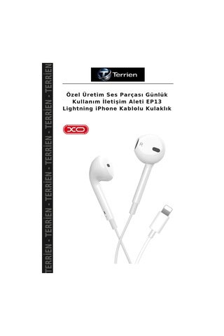 Özel Üretim Ses Parçası Günlük Kullanım İletişim Aleti Ep13 LightningApple iPhone Uyumlu Kablolu Kulaklık