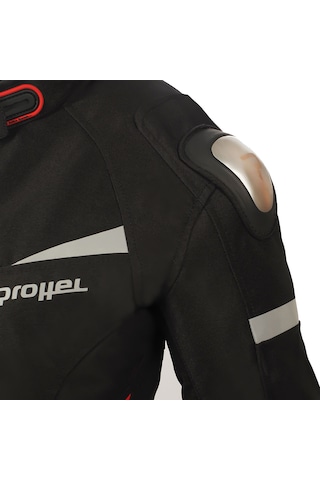 Prohel Colombia Kırmızı Siyah Kadın 4 Mevsim Motosiklet Montu