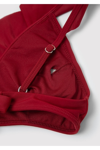 Mavi - Bağcık Detaylı Kırmızı Bikini Üstü 1914054-70456